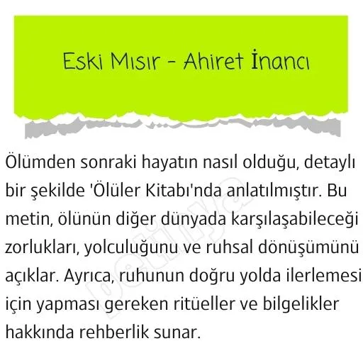 eski misir ahiret inanci