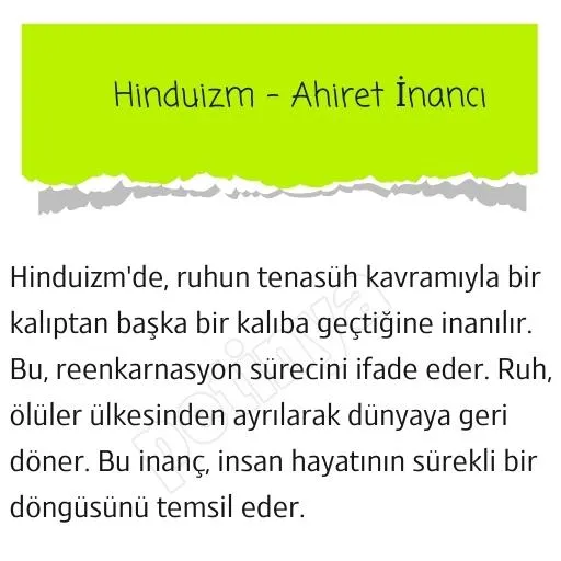 hinduizm ahiret inanci