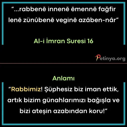 kisa ayetler ali imran suresi 16