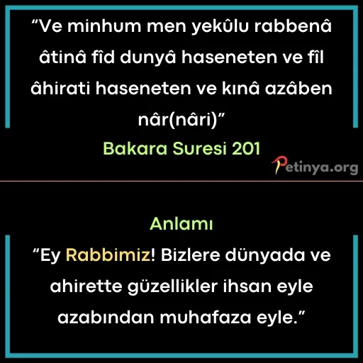 kisa ayetler bakara suresi 201
