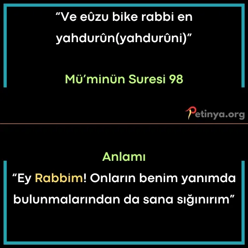 kisa ayetler muminun suresi 98